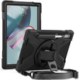 Páncélozott tok Lenovo Tab P11 Pro Gen 2 TB132FU TB132XU 11.2" iPad Pro 12.9 1, védő 360, hely a tollnak, fekete