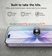 2x SURITCH edzett üveg iPhone 17/16 Pro készülékekhez
