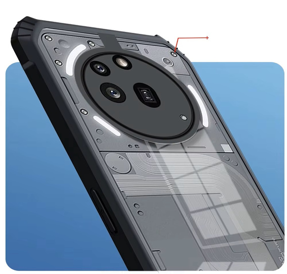Telefontok a Nothing Phone 3A Pro, AntiDrop Hybrid, fekete