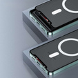 Kameravédő tok Samsung Galaxy S20 FE, CamShield MagSafe, átlátszó / zöld