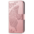 Pattintható tok a Samsung Galaxy A56, Butterfly, rózsaszín rose gold