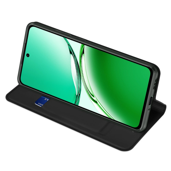 Dux Ducis Telefontok a Oppo Reno 12F / Oppo Reno 12FS, Skinpro, fekete