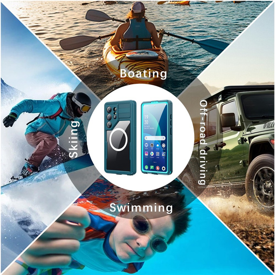 Redpepper MagSafe vízálló tok Samsung Galaxy S26 Ultra készülékhez, kék