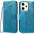 Flip tok Oppo Reno 14, pillangó, pénztárca, kék