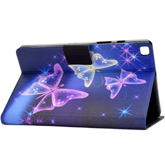Telefontok a Samsung Galaxy Tab A7 10.4 2020 T500 T505, butterflies, lila