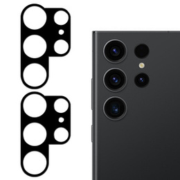 2x ERBORD edzett üveg a kamera számára, hogy Samsung Galaxy S23 Ultra, fekete