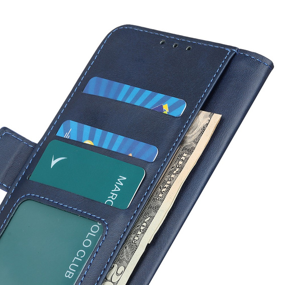 Pattintható tok a Motorola Moto E13, Wallet, kék