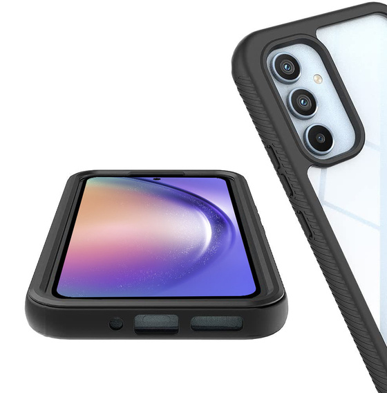 Tok Samsung Galaxy A54 5G készülékhez, Shockproof, fóliával, fekete