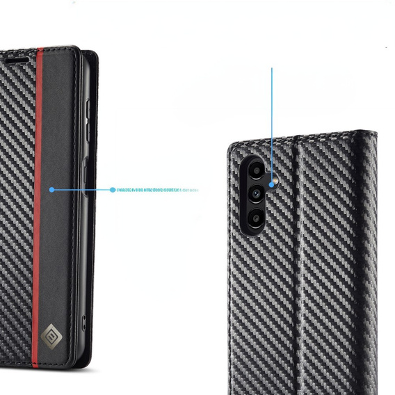 Pattintható tok a Samsung Galaxy A26, Carbon LC.IMEEKE, fekete