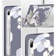 Telefontok a Samsung Galaxy Tab S7 FE, Suritch Full Body Flowers, szürke