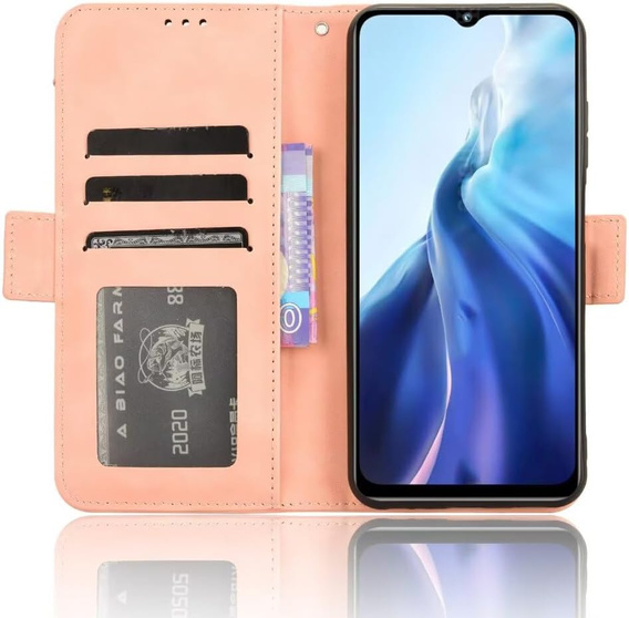 Pattintható tok a Realme Note 70T 4G, Card Slot, rózsaszín