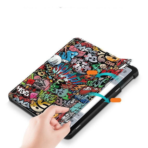 Tok Huawei MatePad SE 10.4 2022, Smartcase, graffiti