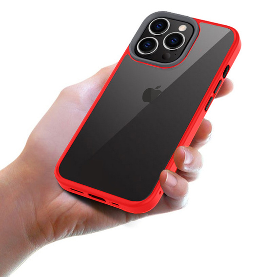 Telefontok a iPhone 13 Pro, ERBORD Hybrid Case, piros