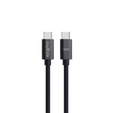 Maxlife kábel MXUC-12 USB-C - USB-C 1.0 m 100W, fekete
