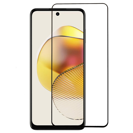 3D edzett üveg Motorola Moto G73 5G készülékhez, fekete