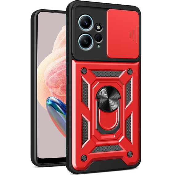 Telefontok a Xiaomi Redmi Note 12 4G, CamShield Slide, piros