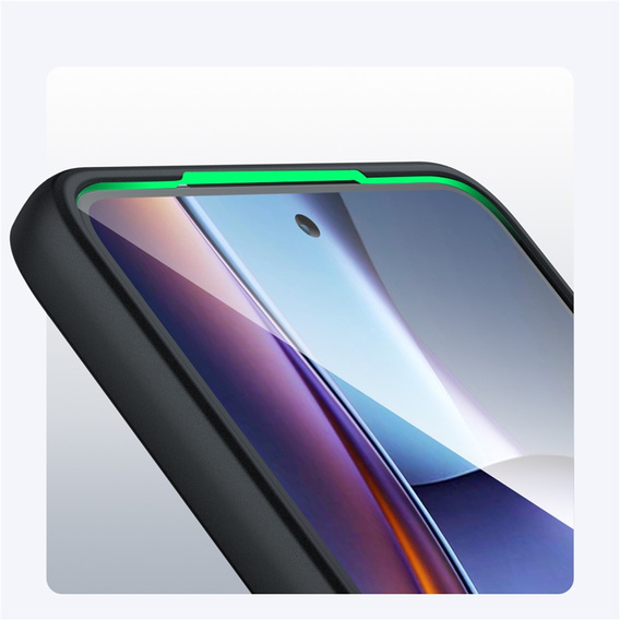 Tok Xiaomi Redmi 15 5G / 4G, kameravédelemmel, átlátszó, fekete oldallapokkal