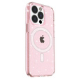 Telefontok a iPhone 14 Pro, Dropproof MagSafe Glitter, rózsaszín