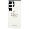 GUESS Telefontok a Samsung Galaxy S25 Ultra, 4G Big Metal Logo, bézs színű