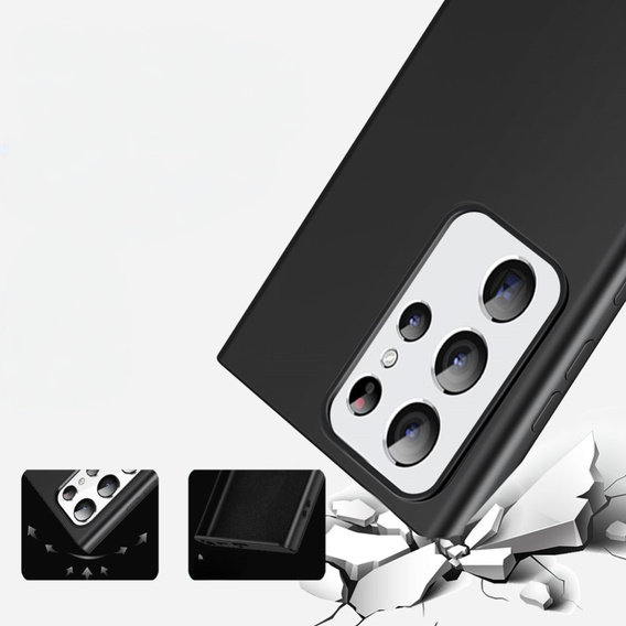 Telefontok a Samsung Galaxy S24 Ultra, Silicone MagSafe, fekete