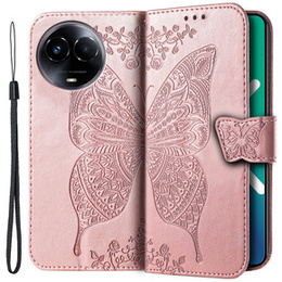 Pattintható tok a Realme 11 5G, Butterfly, rózsaszín rose gold