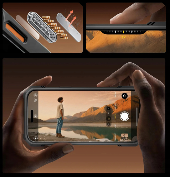 Páncélozott tok markolattal MagSafe Supcase UB Grip Pro iPhone 17 Pro Max készülékhez