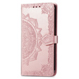 Pattintható tok a Oppo A40 / Oppo A40m, Mandala, rózsaszín rose gold