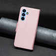 Pattintható tok a Samsung Galaxy A54 5G, Wallet Litchi Magnet, rózsaszín rose gold