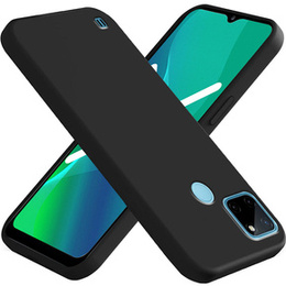 Telefontok a Realme C21Y / C25Y, Silicone Lite, fekete
