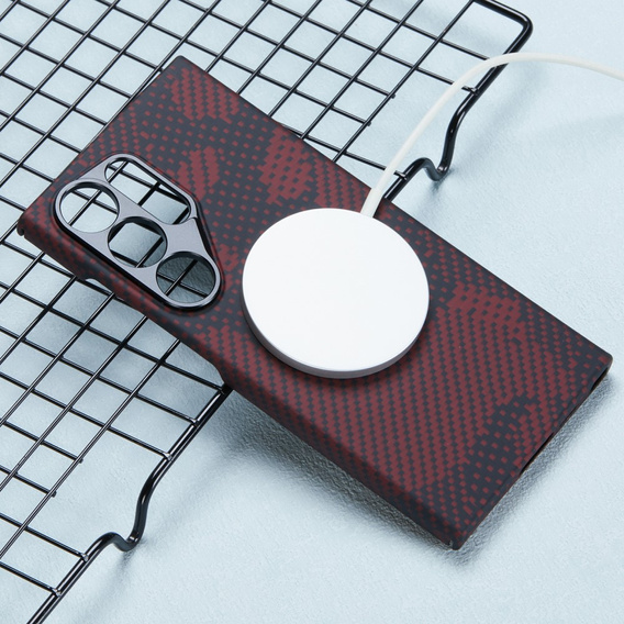 Tok Samsung Galaxy S24 Ultra hoz, Aramid Fiber MagSafe, piros