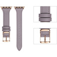 Pasek Skórzany do Apple Watch 1/2/3/4/5/6/7/8/SE/Ultra 42/44/45/49mm, Fioletowy