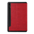 Tok Samsung Galaxy Tab S9 FE+ Plus, Smartcase tolltartóval, piros