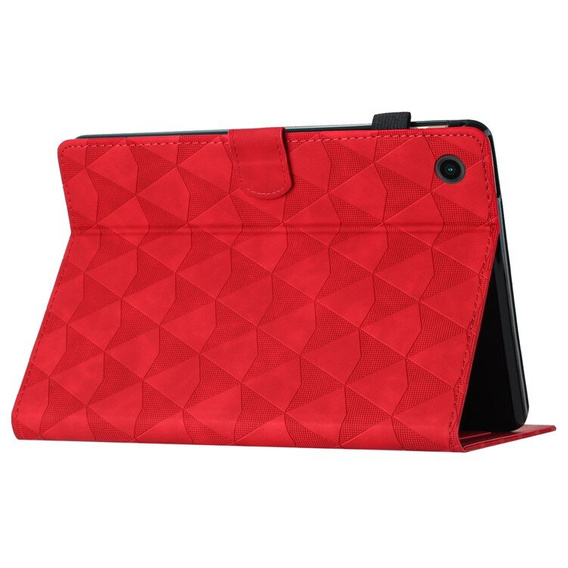 Tok Lenovo Tab M10 Plus 10.6 Gen 3 TB-125F TB-128F, Classic, tolltartóval, piros