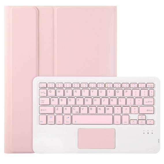 Tok + billentyűzet iPad 10.9 2022 10 Gen, TouchPad Pen Slot, rózsaszín rose gold