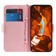 Pattintható tok a Infinix Hot 40i, Wallet, Magnolia Flowers szürke