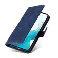 Pattintható tok a Samsung Galaxy A34 5G, Leather Wallet, sötétkék