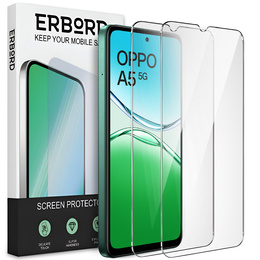 2x edzett üveg a Samsung Galaxy A15 4G / A15 5G / M15, ERBORD 9H Hard Glass a képernyőn