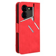 Pattintható tok a Tecno Pova 5 Pro 4G, Card Slot, piros