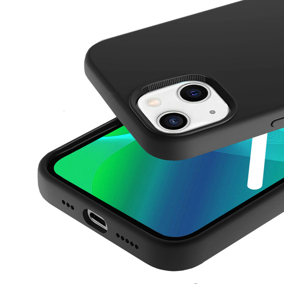 Telefontok a iPhone 14 Plus, Silicone Lite, fekete