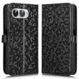 Flap tok T Phone 3 5G, Wallet Rhombus, fekete