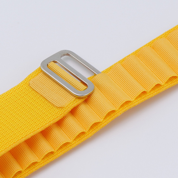 Nylon szíj Apple Watch 1/2/3/4/4/5/6/7/8/SE/ULTRA 42/44/45/45/49mm, sárga