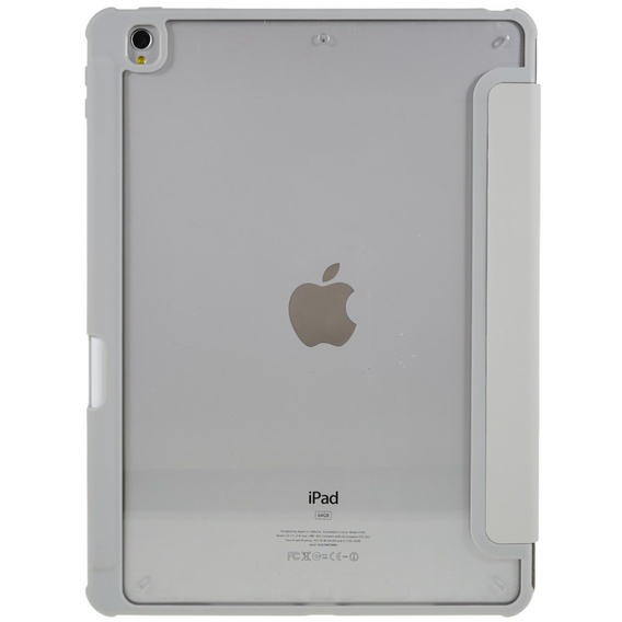 Tok iPad 10.2 2021 / 2020 / 2019, Smartcase Hybrid, tolltartó résszel, szürke