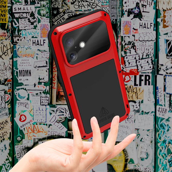 Páncélozott tok edzett üveggel iPhone 17-hez