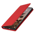 Bőr tok a Samsung Galaxy S22 Ultra, ERBORD Grain Leather, piros