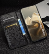 Flap tok Motorola Edge 60 Pro, Wallet Rhombus, fekete