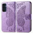 Pattintható tok a Samsung Galaxy A16, Butterfly, lila