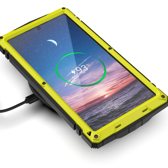 Páncélozott tok a Samsung Galaxy S25 Ultra, R-JUST, sárga