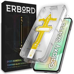 2x Edzett üveg az Samsung Galaxy S24 FE, ERBORD 9H Easy App