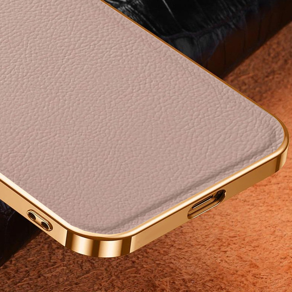 Telefontok a Samsung Galaxy S21+ Plus, Cowhide Leather, rózsaszín
