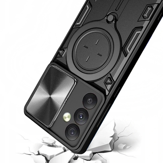 Páncélozott tok Samsung Galaxy A54 5G, CamShield Slide, fekete